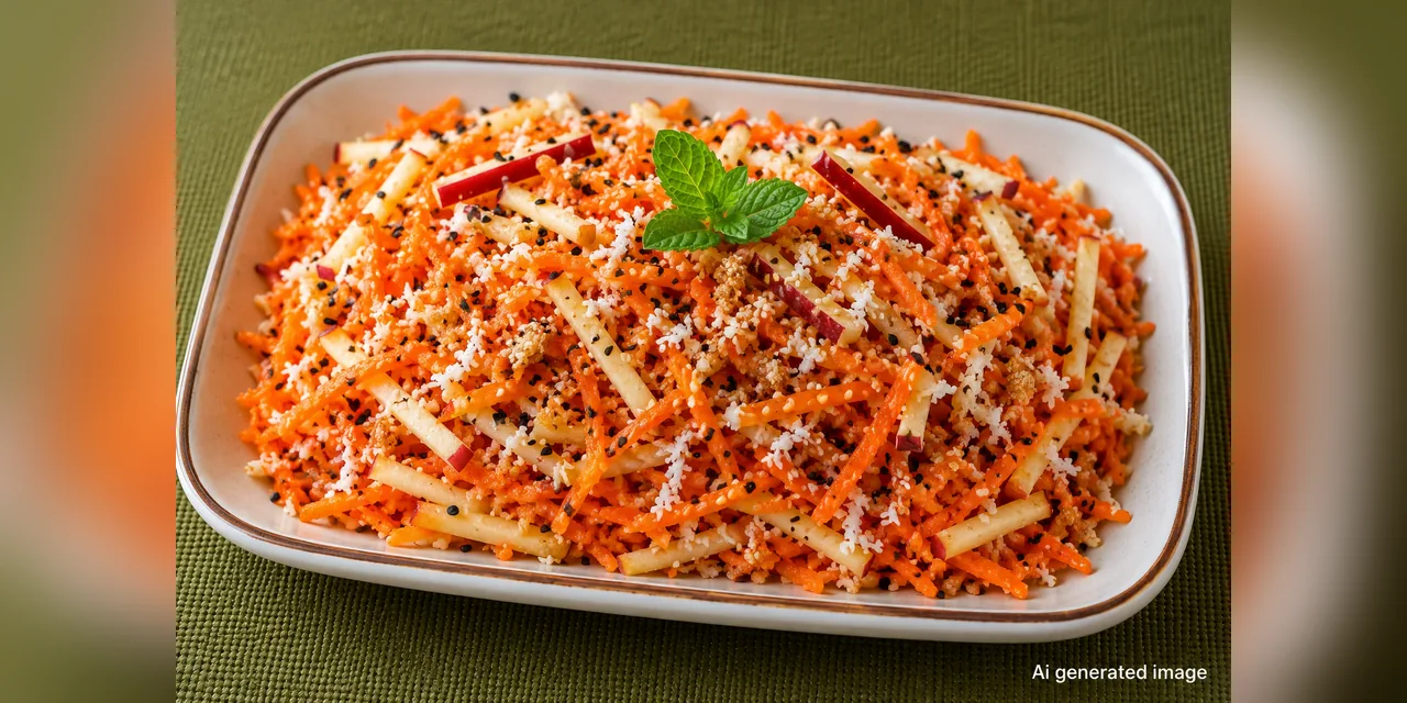 Apple–Carrot Coconut Salad